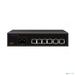 Коммутатор неуправляемый TRASSIR TR-NS1206-65-4PoE Fast Ethernet РоЕ оснащен 4 РоЕ-портами RJ-45 и 2 uplink-портами 10/100 Мбит/с