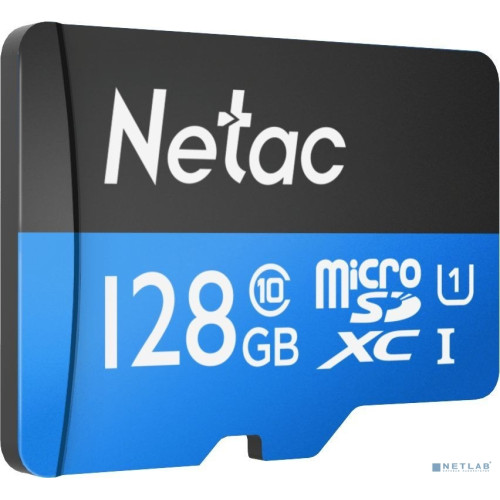 Micro SecureDigital 128GB Netac microSDXC Class10  NT02P500STN-128G-S P500 w/o adapter