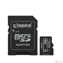 Micro SecureDigital 256GB Kingston Canvas Select Plus V10 A1 + adapter SDCS3/256G
