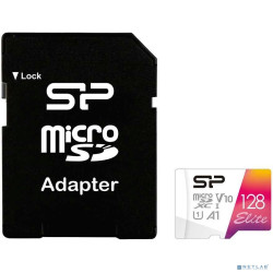 Micro SecureDigital 128Gb Silicon Power (SP128GBSTXBV1V20SP) Elite + adapter Class10