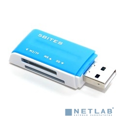 5bites Устройство ч/з карт памяти RE2-102BL USB2.0 Card reader / ALL-IN-ONE / USB PLUG / BLUE