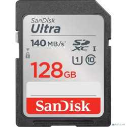 SecureDigital 128GB SanDisk SDXC Class 10 UHS-I U1 Ultra R 140MB/s <SDSDUNB-128G-GN6IN>