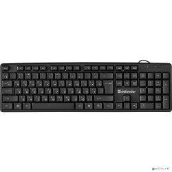 Defender Клавиатура  Element HB-520 Black USB [45522] {Проводная, 108кн.+ 3доп.}