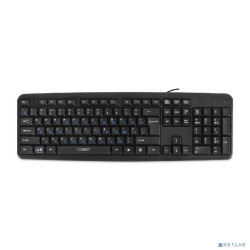 CBR KB 109 Black USB {Клавиатура, 104 кл., офисн., переключение языка 1 кнопкой (софт), USB. Длина кабеля 1,8м}