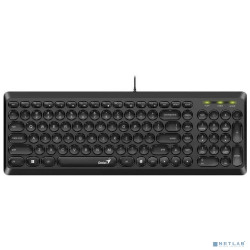 Клавиатура проводная Genius SlimStar Q200 black USB (31310020402)