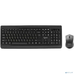 Клавиатура + мышь Gembird KBS-8001 черный USB {Клавиатура+мышь беспроводная 2.4ГГц/10м, 1000DPI,  мини-приемник}