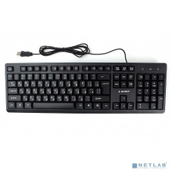 Клавиатура Gembird KB-8355U-BL,{USB,черный, 104 клавиши, кабель 1,85м}