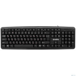 Клавиатура SVEN KB-S230 чёрная (104кл, каб. 2м)
