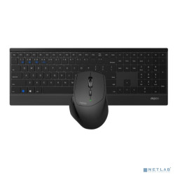 Клавиатура + мышь Rapoo 9500M клав:черный мышь:черный USB беспроводная Bluetooth/Радио slim [18892]