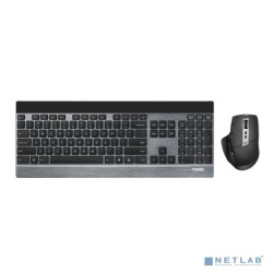 Клавиатура + мышь Rapoo 9900M BLACK клав:черный мышь:черный USB беспроводная Bluetooth/Радио slim [19354]