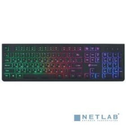 Клавиатура Oklick 440ML черный USB slim LED {1196537}